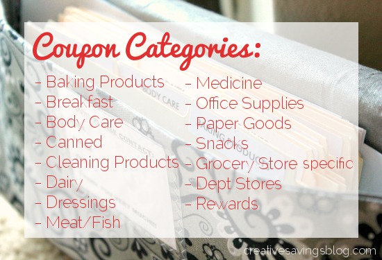 Coupon Categories | Creative Savings