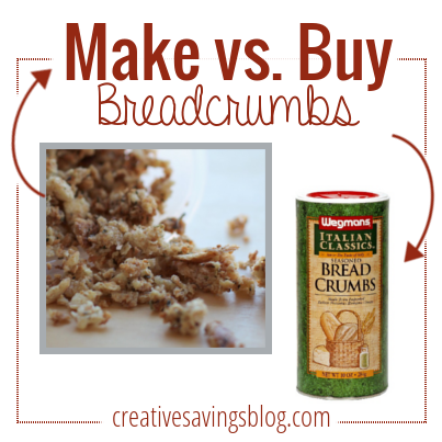 Which is cheaper? Homemade breadcrumbs or store-bought? Find out which one you should use as a pantry staple!