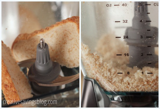 Making Bread Crumbs using BLACK+DECKER FRESH PREP One-Touch Chopper 