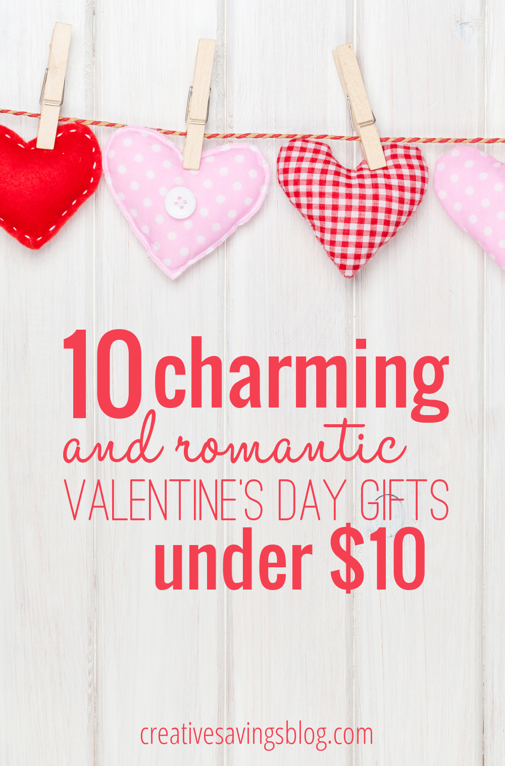 Valentine's Day is my FAVORITE holiday, but I'm not a natural gift-giver so I'm always looking for gift ideas for my husband. These particular gifts are charming and romantic, but they're just the right size for my wallet too! #valentinesday #holidays #valentinesdaygiftideas #valentinesideas #valentinesgifts #romanticgiftideas #frugalgiftideasforvalentines #frugalvalentinesgifts