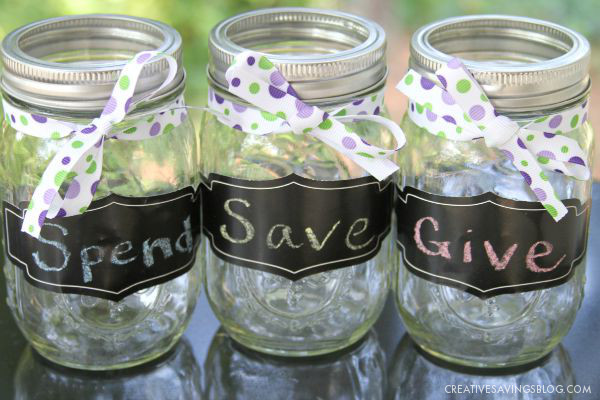 Save Spend Give Jars | Creative Savings