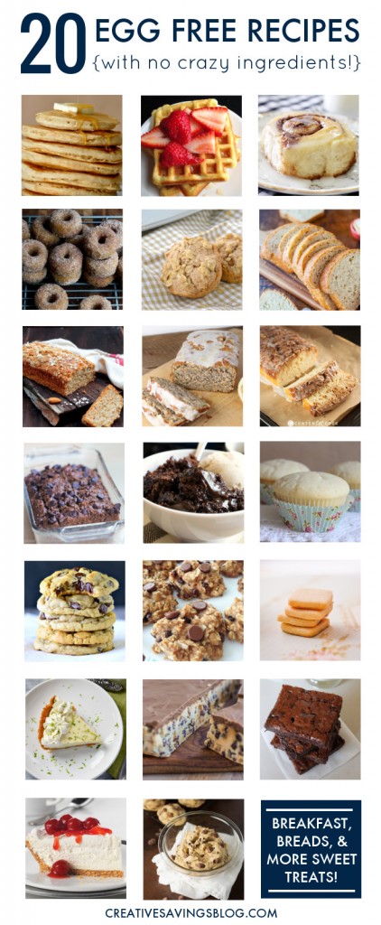 With the price of eggs at an all-time high, this baking staple can wreak havoc on your grocery bill if you're not careful. These 20 egg free recipes help you temporarily cut back on eggs, taste delicious, and use everyday ingredients from your fridge or pantry!
