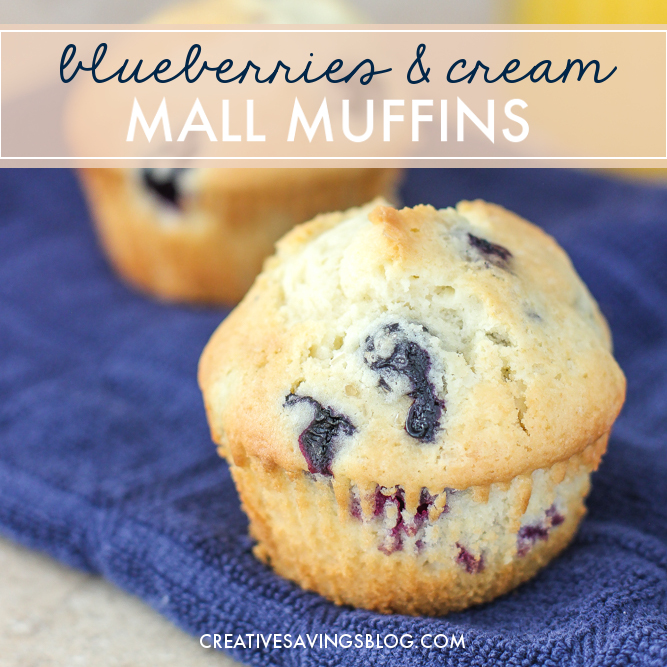 Blueberries-and-Cream Mall Muffins
