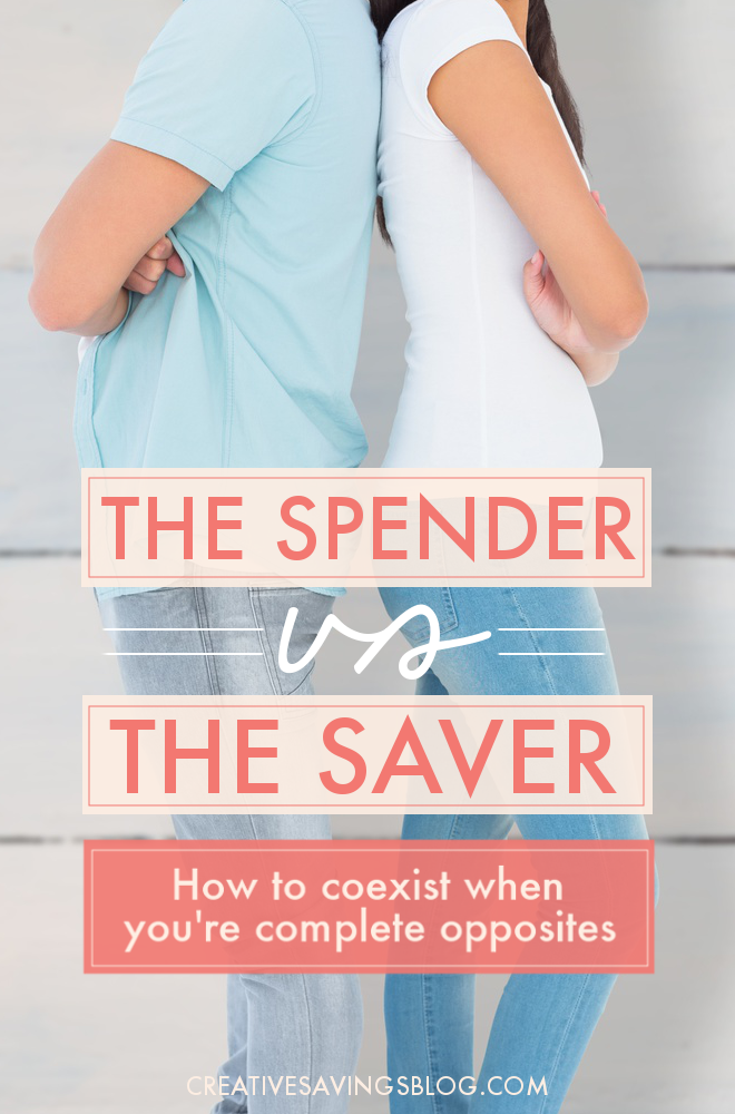 I thought I was the only one who married my complete opposite! I love seeing a big bank account balance but for some reason, my husband gets that same thrill out of spending whatever he can. There's a lot of great advice in here about how to have a happy marriage and to build on each others strengths rather than constantly criticize their weaknesses. #marriageandmoney #moneyinmarriage #marriagetips #budgeting