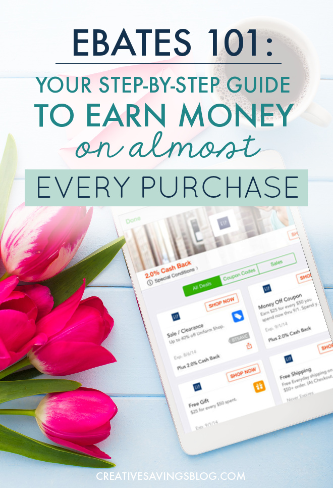 Why didn't I know about Ebates sooner? I can literally get paid to shop!! I wasn't even sure this was legit until I read the post and saw how much this blogger made in the past three years. She does an awesome job of explaining how to use Ebates {which is super simple, by the way} and shares three note-worthy hacks to maximize your earnings. I'm never buying anything again without checking Ebates first! #ebates #ebates101 #moneysavingtips #howtosavemoney #onlineshopping