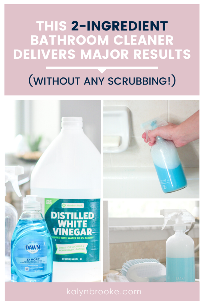 Homemade No-Scrub Tub Cleaner