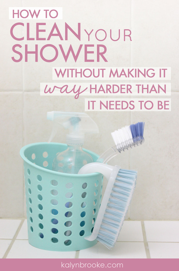 How to Clean Your Shower with No Effort - Outnumbered 3 to 1