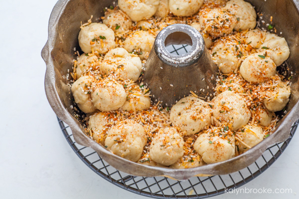 Herb and Cheese Savory Monkey Bread from the KalynBrooke Recipe Box