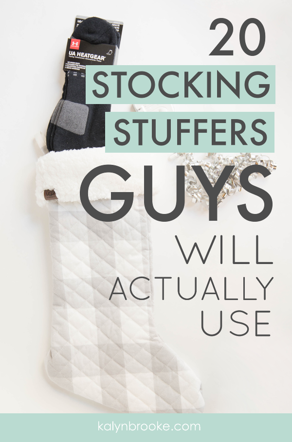 Surprise the guy in your life with these awesome stocking stuffer ideas that are small, affordable, and please the pickiest dude. No more stressing as you wander around at Target, wondering what include. This clever collection gets a thumbs-up approval from a houseful of 5 boys! #stockingstuffersforguys #stockingstufferideasforguys #stockingstuffers #guygiftideas