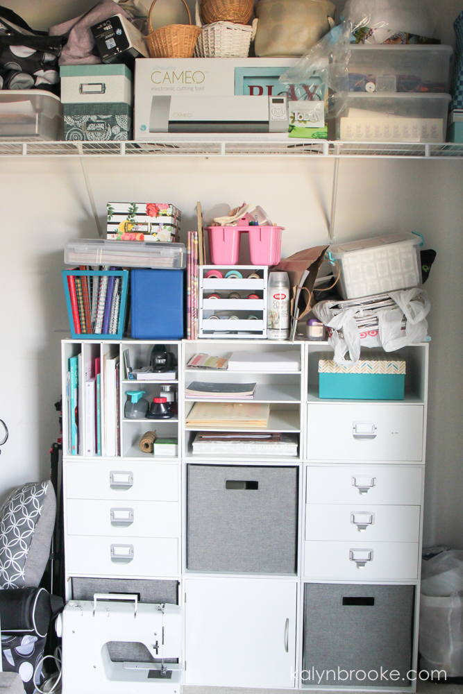 into the closet  Craft closet organization, Craft room storage