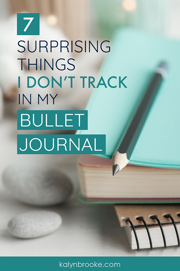 Three Tasks I Don't Use Bullet Journaling For