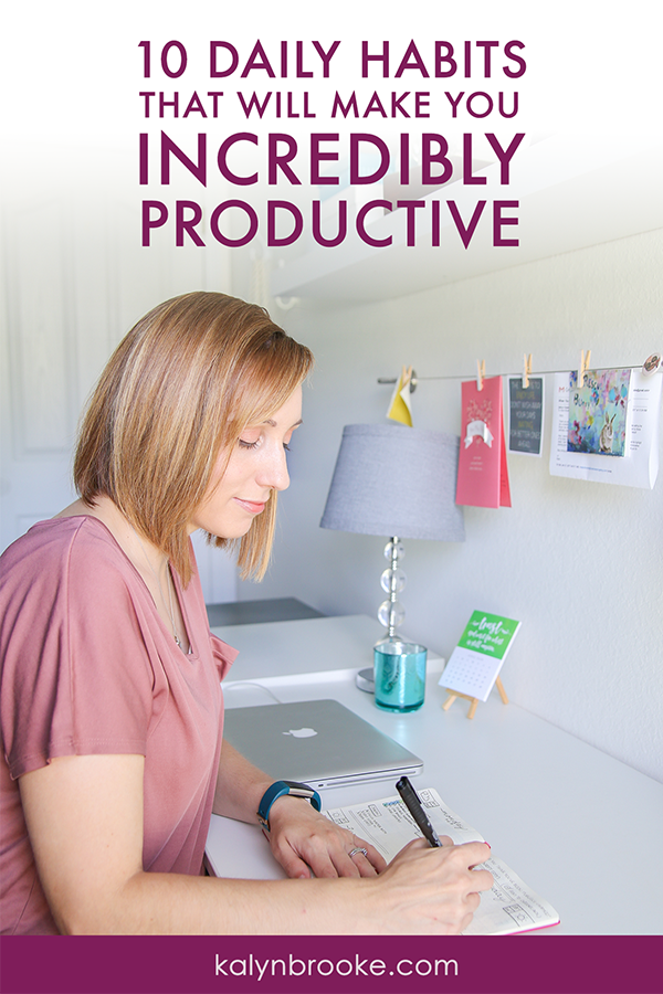 When it comes to "productivity," where do I even start?? I've read dozens of books on productivity, but the pieces never quite came together in my mind. Turns out, I've been doing it all wrong! I never would have thought to look past the day and dissect the individual choices I'm making and habits I'm repeating that torpedo my productivity. I am SO EXCITED to overhaul my day now and can't wait to write down my to-do list tonight! #productivitytips #dailyhabits #dailyhabitideas #howtobeproductive