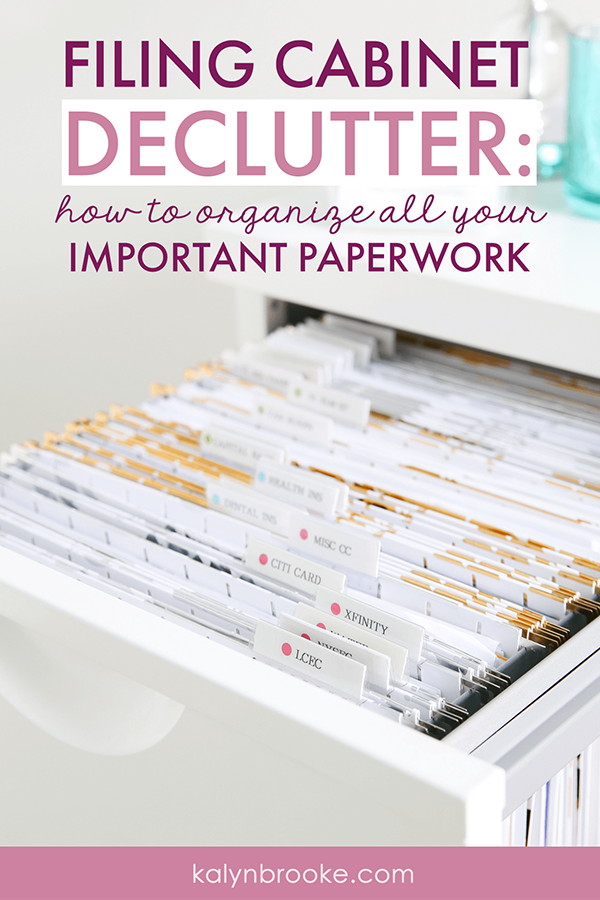 Filing Cabinet Organization How To Organize All Your Important Paperwork