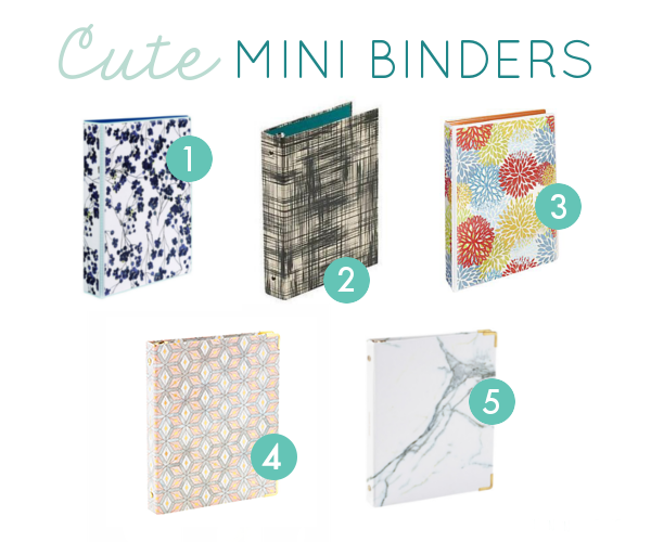 mini binder options