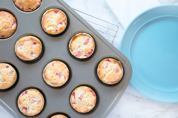 baked muffins in a muffin tin