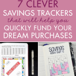 It was always so hard for me to stay motivated when saving up for a dream purchase, whether it was a kitchen reno, a new patio set, or a cruise vacation! But then I found bullet journaling and realized I could track my savings in a fun and easy way with a savings tracker printable! This changes everything! #bulletjournaling #savingstracker #savingstrackerprintable #bulletjournalprintable
