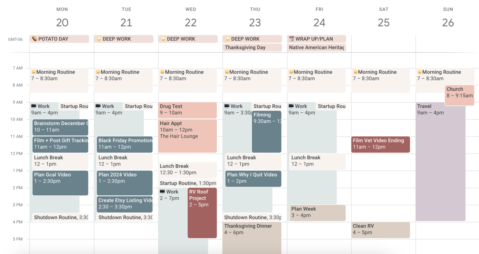 Time Blocking Google Calendar Organize Your Entire Week