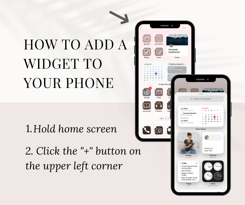 How to add a widget to iPhone homescreen